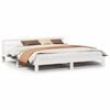 vidaXL Bedframe zonder matras massief grenenhout wit 200x200 cm