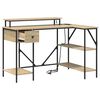 vidaXL Bureau met lade Sonoma Eiken 120 x 79 x 86,5 cm Bewerkt hout