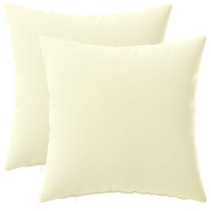 vidaXL Kussensloop 2 pcs HEERLEN Cr&egrave;mekleurig 30 x 30 cm Polyester