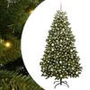 vidaXL Kunstmatige Inklapbare Kerstboom 180 cm 300 LED's Warmwit PVC