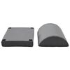 vidaXL Voetensteun Kussen Effen Grijs