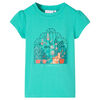 Kindershirt 128 mintkleurig