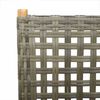 vidaXL 7-delige Tuinset poly rattan en massief hout grijs