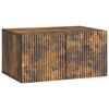 vidaXL Wandbeugel TV-kast 59,5 x 41 x 30 cm Gerookt eiken Bewerkt hout