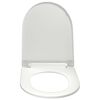 vidaXL Toiletbril soft-close met quick-release ontwerp wit