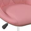vidaXL Eetkamerstoelen draaibaar 2 st fluweel roze