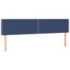 vidaXL Boxspring met matras stof blauw 180x200 cm
