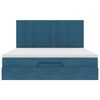 vidaXL Ottoman bed met matrassen en LED's 160x200cm fluweel