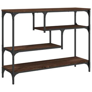 vidaXL Wandtafel 100x30x75 cm bewerkt hout bruin eikenkleur