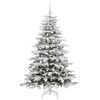 vidaXL Kunstmatige Inklapbare Kerstboom Wit 180 cm PE en PVC