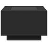 vidaXL Salontafel met LED 60x60x40 cm bewerkt hout zwart
