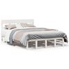 vidaXL Bedframe zonder matras massief grenenhout wit 140x200 cm