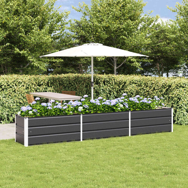 vidaXL Plantenbak Antraciet 480 x 50 x 45 cm Gegalvaniseerd staal