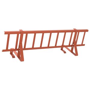 vidaXL Dak sneeuwbeugel Rood 100 x 29,5 x 34,5 cm Staal