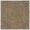 vidaXL Vloerkleden Naturel en Zwart 160 x 160 cm Jute
