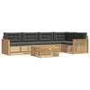 vidaXL Buiten bankenset 6 st Wit en antracietkleurig Polyester
