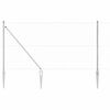 vidaXL Afrasteringspaal Zilver 50 x 1 m (36 mm gaas) Staal