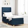 vidaXL Boxspringbed met matras met hoofdeinde Blauw 80 x 200 cm Stof