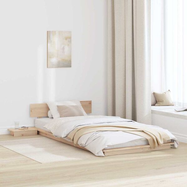 vidaXL Bedframe Bruin 100 x 200 cm Hout