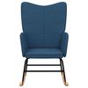 vidaXL Schommelstoel stof blauw