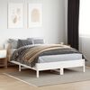 vidaXL Bedframe zonder matras massief grenenhout wit 120x200 cm
