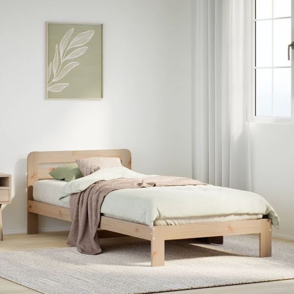 vidaXL Bedframe zonder matras massief grenenhout 90x190 cm