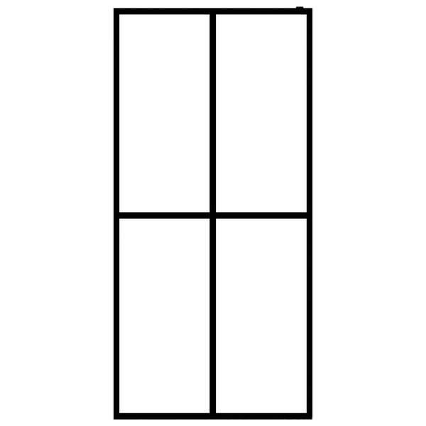 vidaXL Inloopdouchewand 140x195 cm mat gehard glas