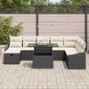 vidaXL Tuin Sofa Set 9 pcs Zwart poly rattan