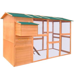 vidaXL Kippenhok 295x163x170 cm hout