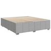 vidaXL Boxspring met matras stof lichtgrijs 180x200 cm