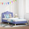 vidaXL Bedframe voor kinderen met hoofdbord Jeans Blauw 90 x 190 cm