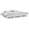 vidaXL Bedframe Family zonder matras 240x200 cm massief grenenhout wit