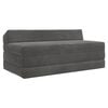 vidaXL Vouwbare Bankbed Donkergrijs 120 x 60 x 49 cm Stof