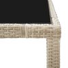 vidaXL 9-delige Tuinset met kussens poly rattan beige