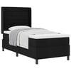 vidaXL Boxspringbed met kussen met hoofdeinde Zwart 190 x 90 cm Stof