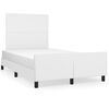 vidaXL Bedframe zonder matras 120x190 cm kunstleer wit