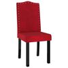 vidaXL Eetkamerstoelen 2 st fluweel wijnrood