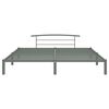 vidaXL Bedframe metaal grijs 200x200 cm