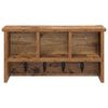 vidaXL Wandgemonteerde kapstok Oud hout 50 x 16 x 26 cm Bewerkt hout