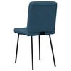 vidaXL Eetkamerstoelen 2 st fluweel blauw