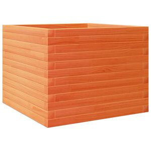 vidaXL Plantenbak 60x60x45,5 cm massief grenenhout wasbruin