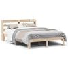 vidaXL Bedframe met hoofdbord massief grenenhout 135x190 cm