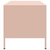 vidaXL Salontafel 68x50x50,5 cm staal roze