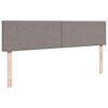 vidaXL Ottoman bed met matrassen 200x200cm stof taupe