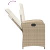 vidaXL 9-delige Tuinset met kussens poly rattan gemengd beige