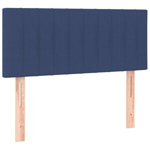 vidaXL Hoofdbord 100x5x78/88 cm stof blauw