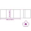 vidaXL Windscherm camping waterdicht 490x123 cm grijs en oranje
