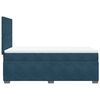 vidaXL Boxspring met matras fluweel blauw 100x200 cm