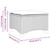 vidaXL Tuinkrukken met kussens 2 st 55x55x36 cm poly rattan beige