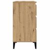 vidaXL Dressoir 60x35x70 cm bewerkt hout artisanaal eikenkleur